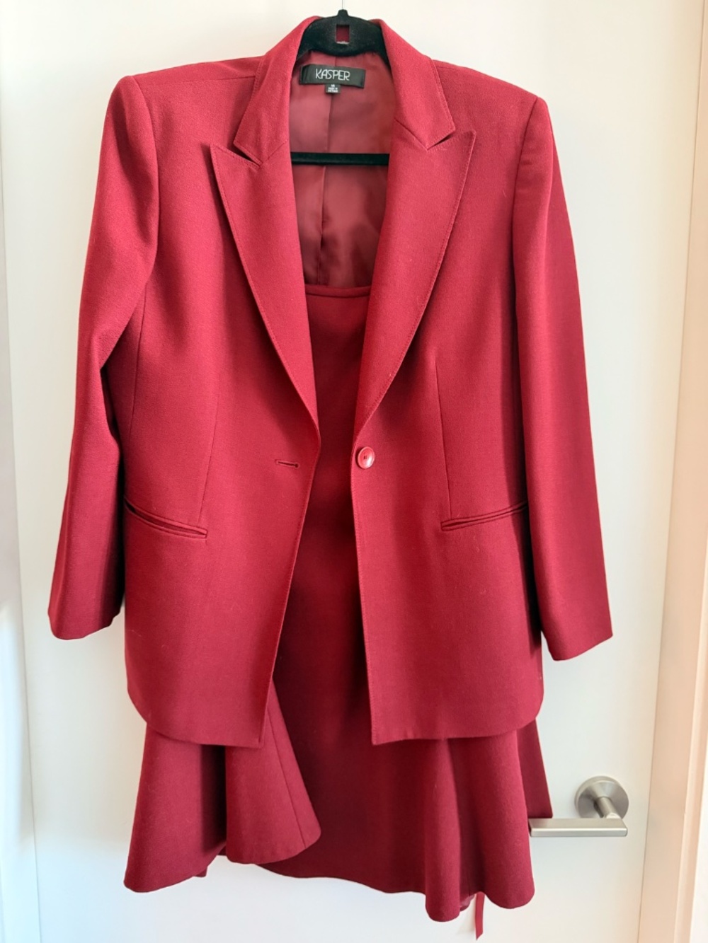 Kasper Burgundy 2-Piece Suit Set